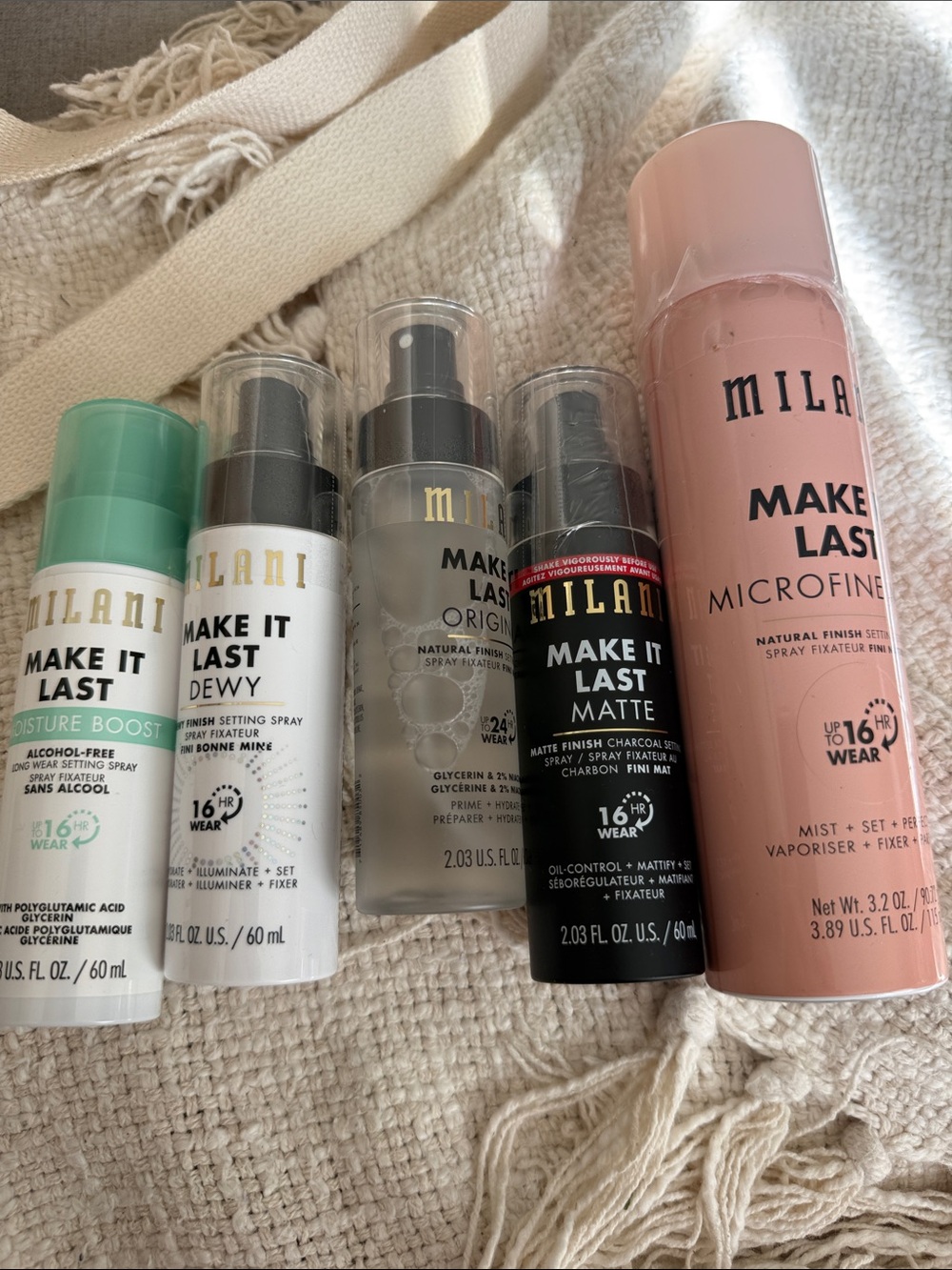 Milani Make It Last Setting Setting Spray Collection New